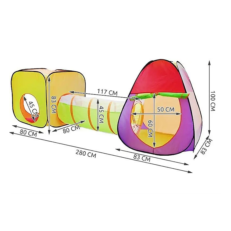 Дитячий намет тунель і 200 шт м'ячів 2880 large popup