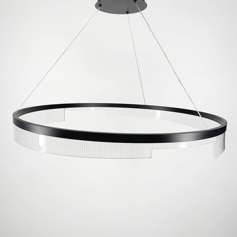 Дизайнерський світильник у чорному каркасі, 80 см large popup