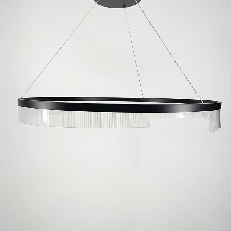 Дизайнерський світильник у чорному каркасі, 80 см large popup