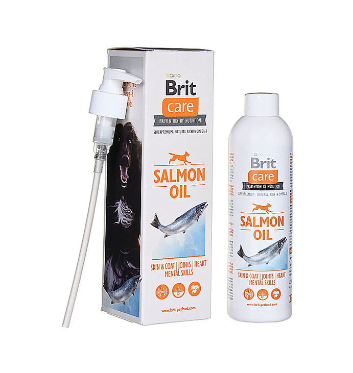 Добавка харчова олія лосося для собак,Brit Care Salmon Oil , 250 мл. large popup