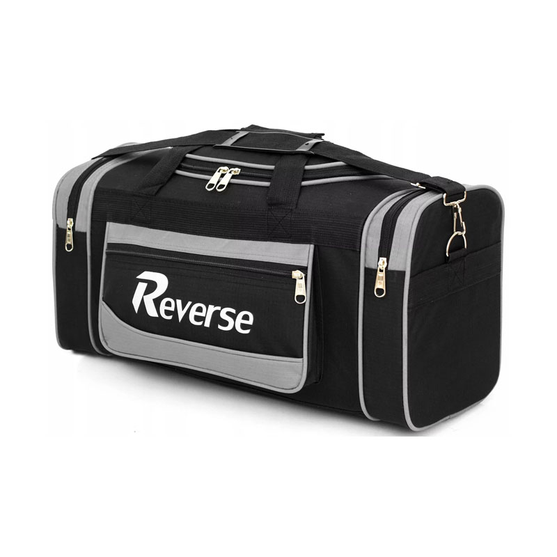 Дорожня сумка середнього розміру з кордури 58L Reverse чорна із сірим (A01-70 black grey) large popup