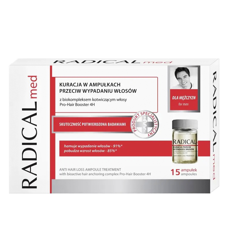 Farmona Radical Med Комплекс в ампулах проти випадіння волосся для чоловіків 15 x 5 мл large popup