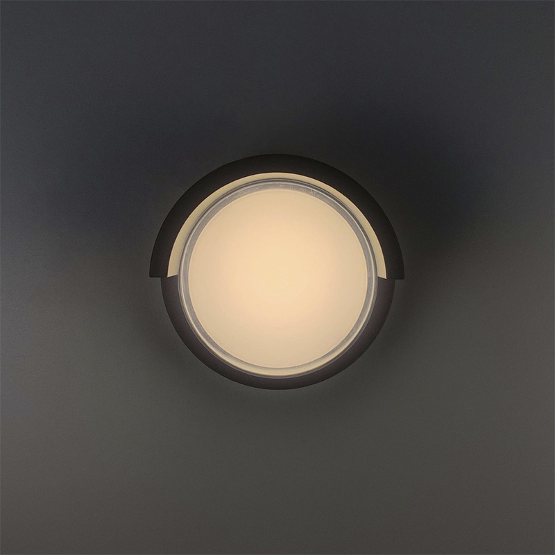 Фасадний світильник круглої форми діаметр 16 см large popup