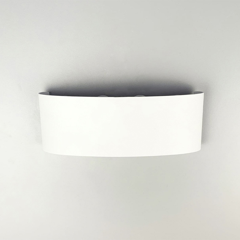 Фасадний світильник на 8 лінз у білому кольорі корпусу large popup