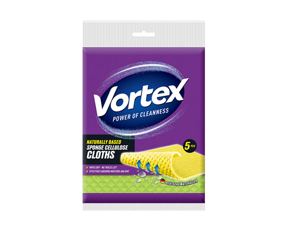 Серветки  Vortex  для прибирання віскозні, 5 шт large popup