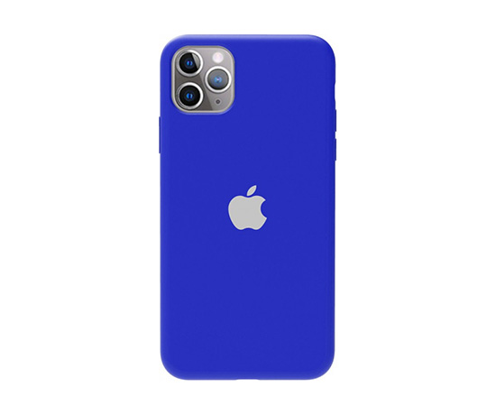 TOTO Silicone Full Protection Case Apple iPhone 11 Pro Max Royal Blue (102340) thumbnail popup