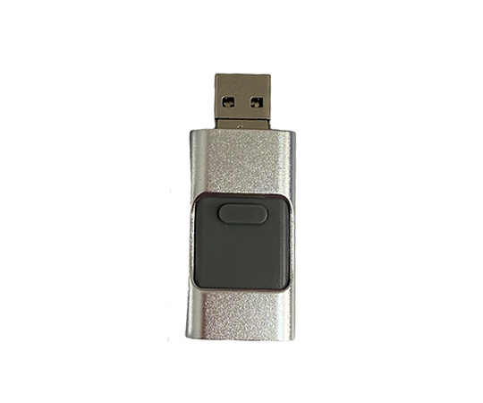 Флешка USB FlashDrive 4в1, срібна, 32гб
 large popup