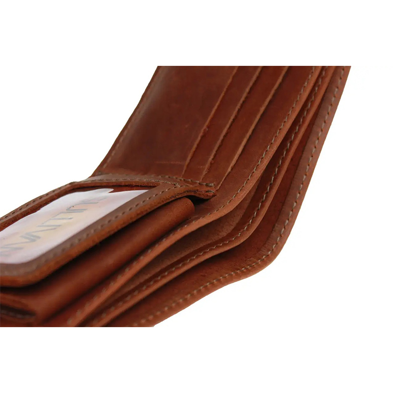 Гаманець маленький шкіряний жіночий портмоне з прозорими кишенями світло-коричневий
 large popup