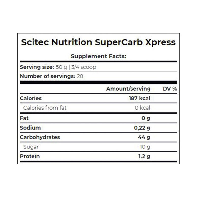 Гейнер Scitec Nutrition Supercarb Xpresss 1000 g (Raspberry tea) large popup