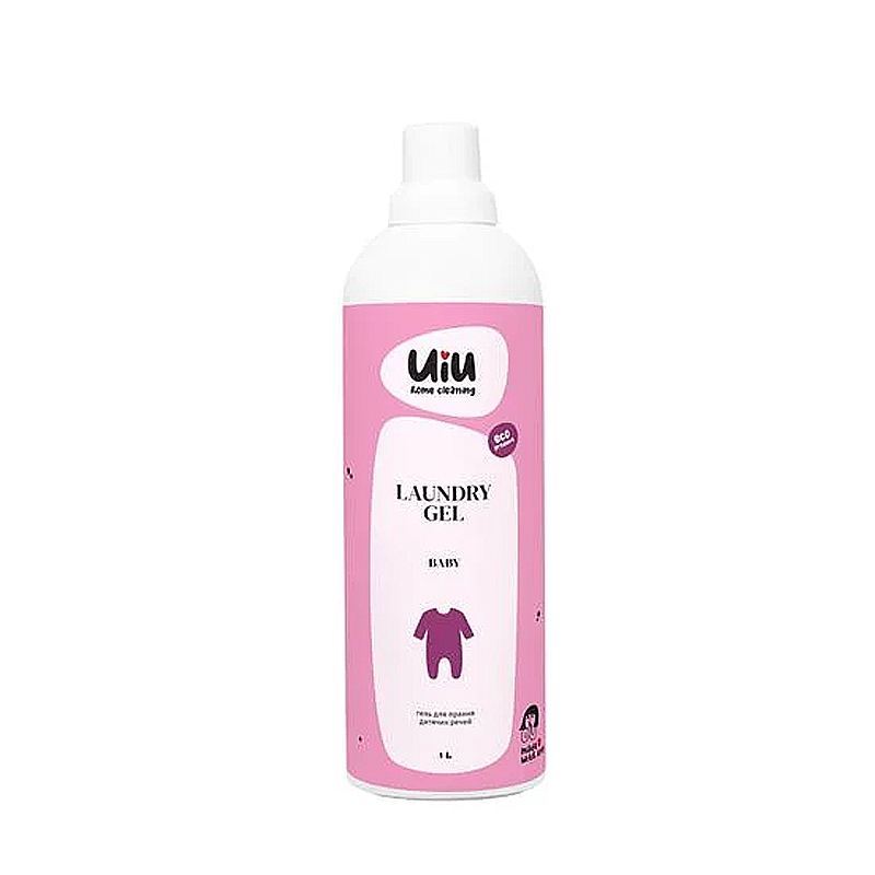 Гель UIU для прання для дитячих речей без запаху, 1000мл (332974) large popup