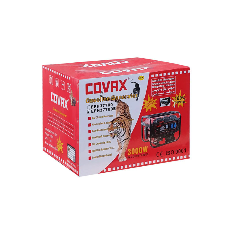 Генератор Covax EPH37700E, бензиновий, з акумулятором, 3 кВт МП - 36673 large popup