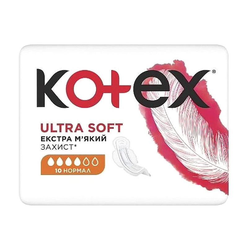 Гігієнічні прокладки Kotex Ultra Soft Normal 10 шт large popup
