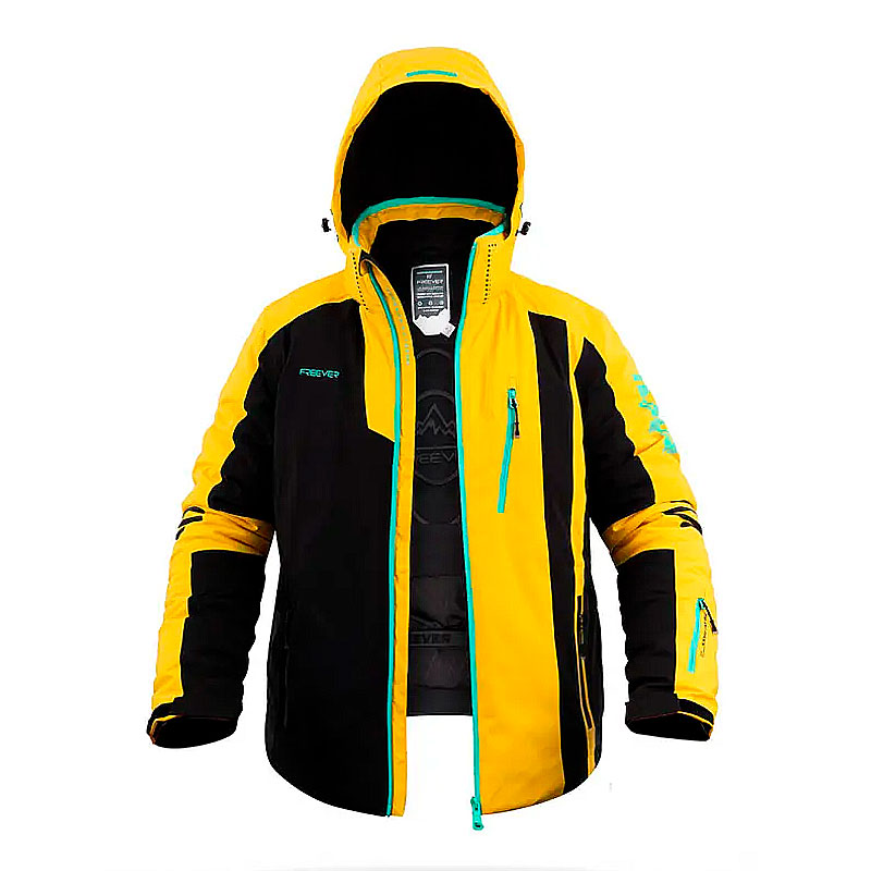 Гірськолижна куртка чоловіча Freever 21637 жовта, р.2XL large popup