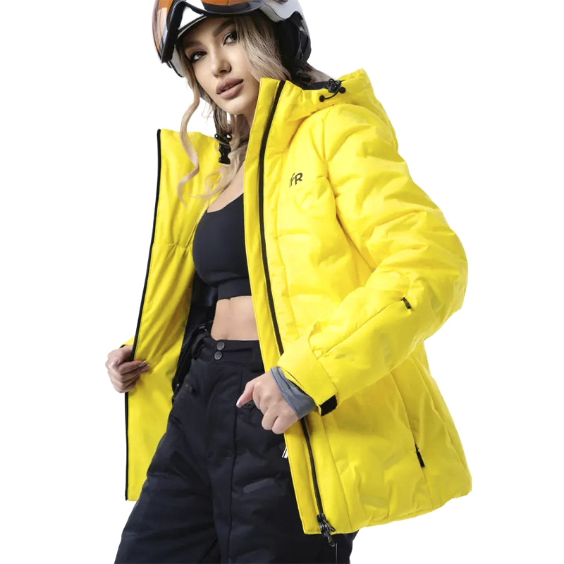 Гірськолижна жіноча куртка Freever 21764 жовта, р.2XL large popup
