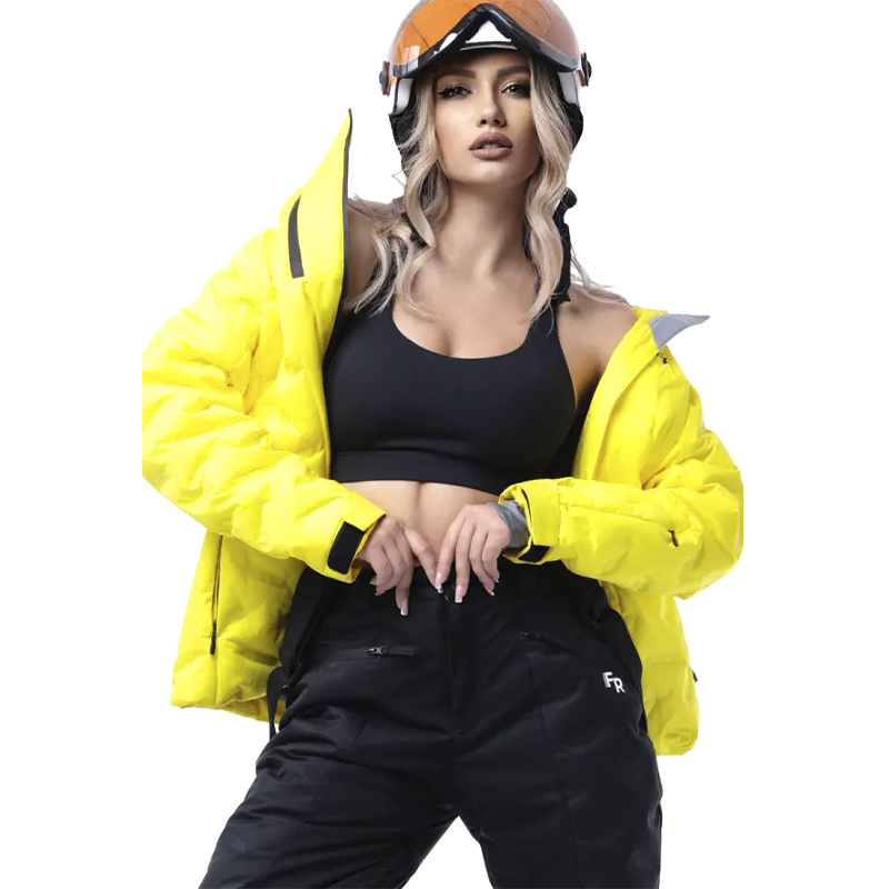 Гірськолижна жіноча куртка Freever 21764 жовта, р.M large popup