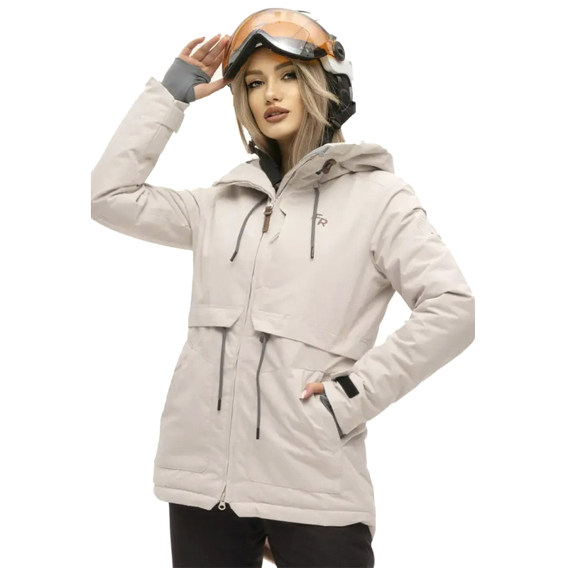 Гірськолижна жіноча куртка Freever 21767 бежева, р.3XL large popup