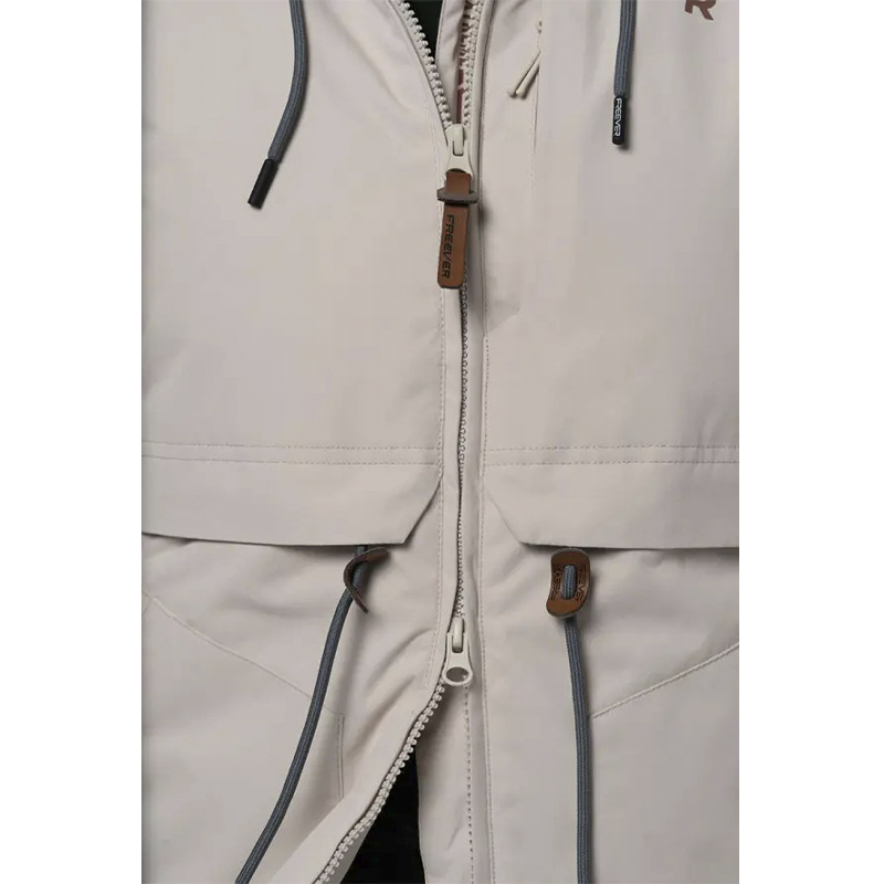 Гірськолижна жіноча куртка Freever 21767 бежева, р.M large popup