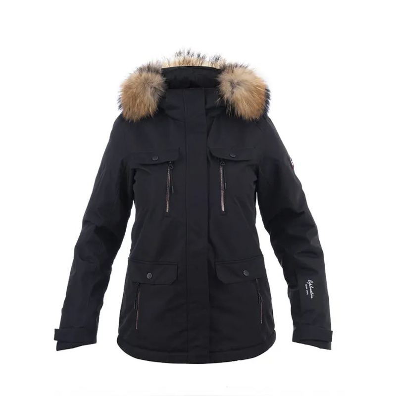 Гірськолижна жіноча куртка Freever 21768 чорна, р.XL large popup