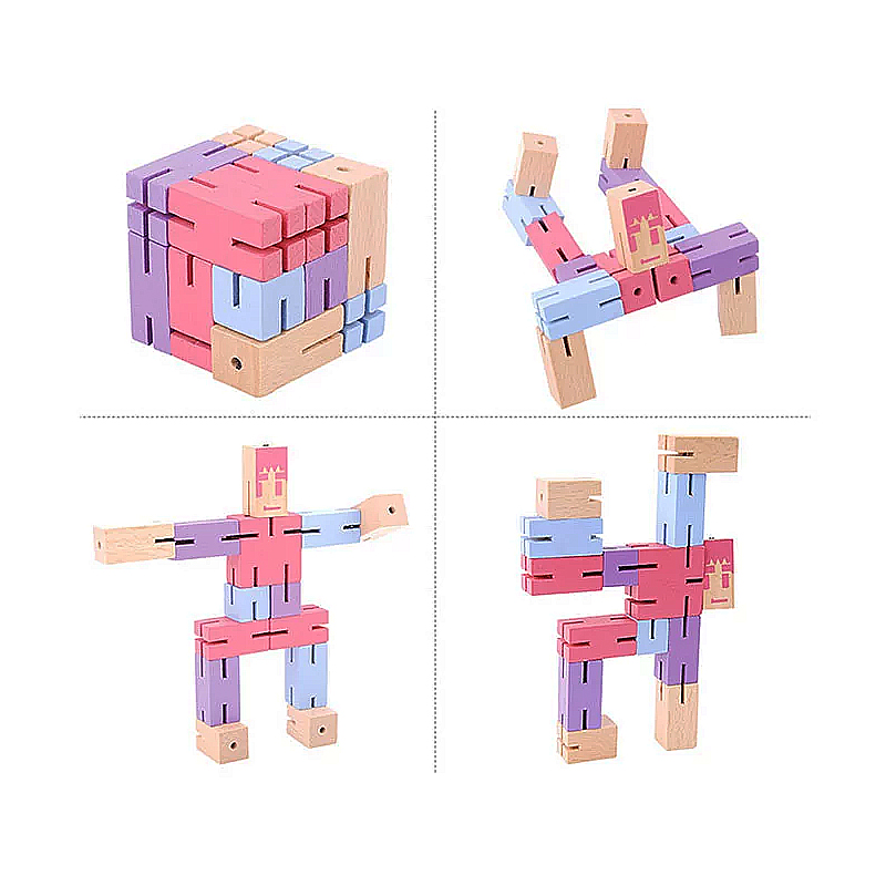 Головоломка РобоКуб (CubeBot) Рожевий large popup