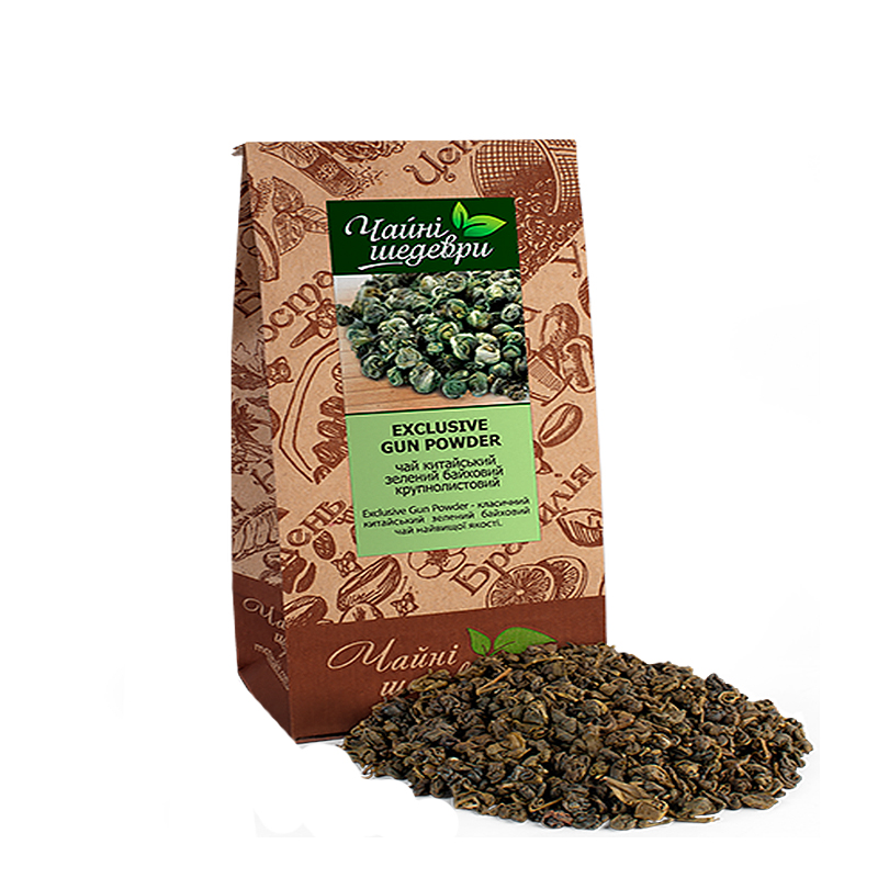 Чай високогірний цейлонський зелений Exclusive Gunpowder ТМ 
