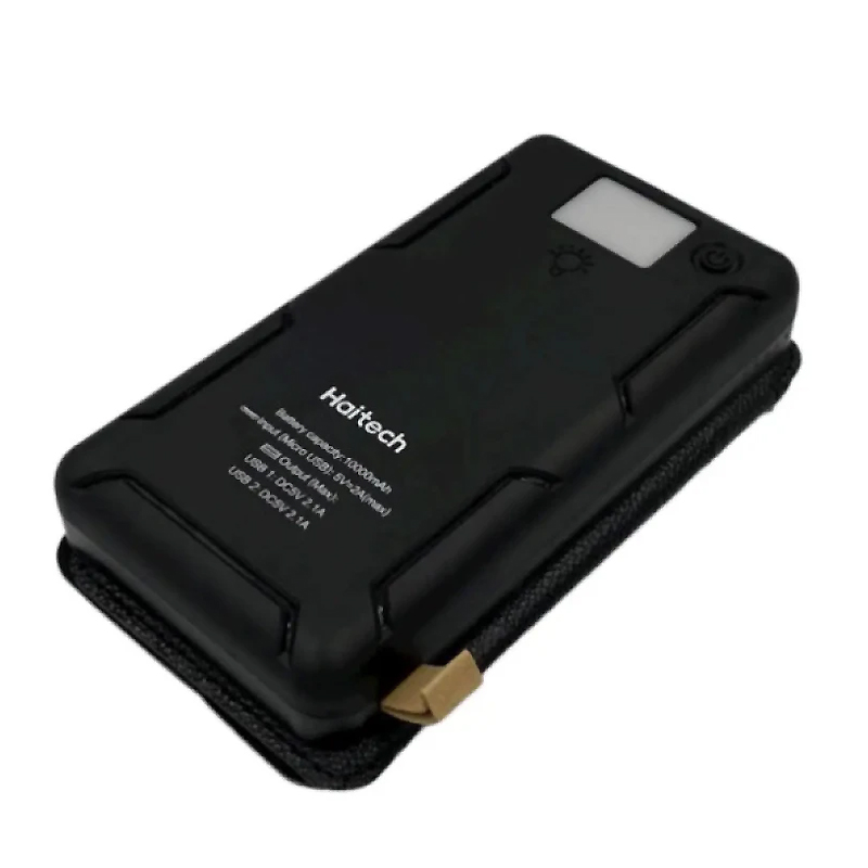 Зовнішній акумулятор Haitech HPB-S4 (10000mAh, сонячні батареї, захист від вологи) thumbnail popup