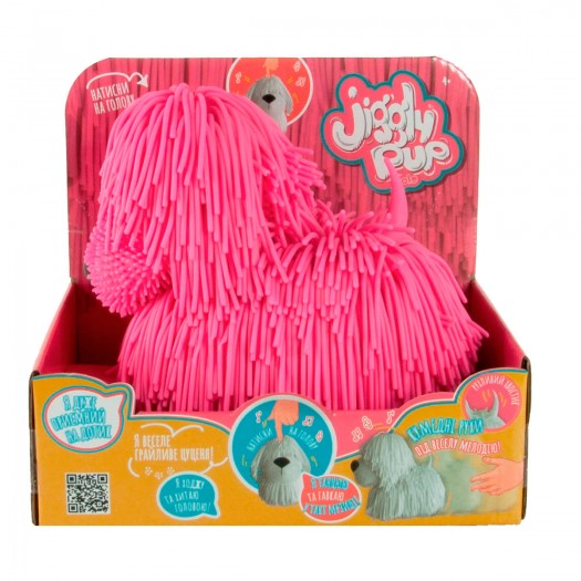 Інтерактивна іграшка Jiggly Pup - Озорной щеня рожевий (JP001-WB-PI) - 7786 large popup
