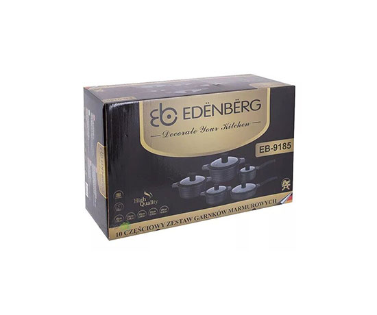 Набор посуды Edenberg из 10 предметов с мраморным покрытием (EB-9185) - 762 large popup