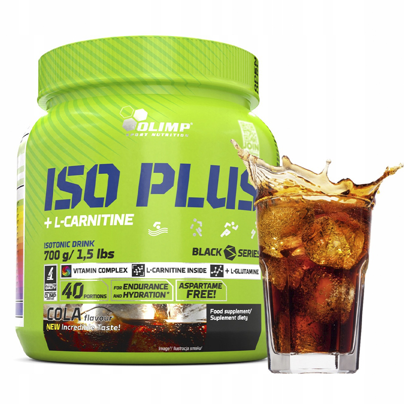 Ізотоник - Енергетик Iso Plus powder 700 g (Cola) large popup