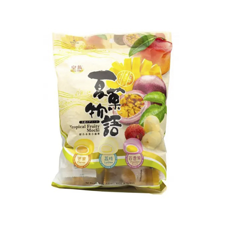 Японські тістечка моті Royal Family Mochi Tropical Fruity тропічні фрукти 230 г, Тайвань large popup