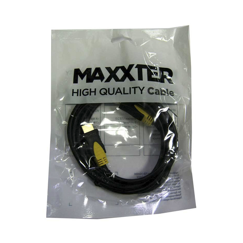 Кабель Maxxter HDMI-HDMI 2,0m ver2.0 , black large popup