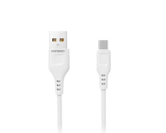 Кабель Denmen Micro USB D01V, білий (870039) - 22010 large popup