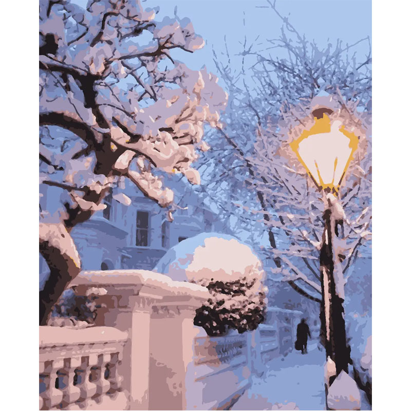 Картина за номерами 'Сніжна зима' 40*50 см (PN4193) large popup