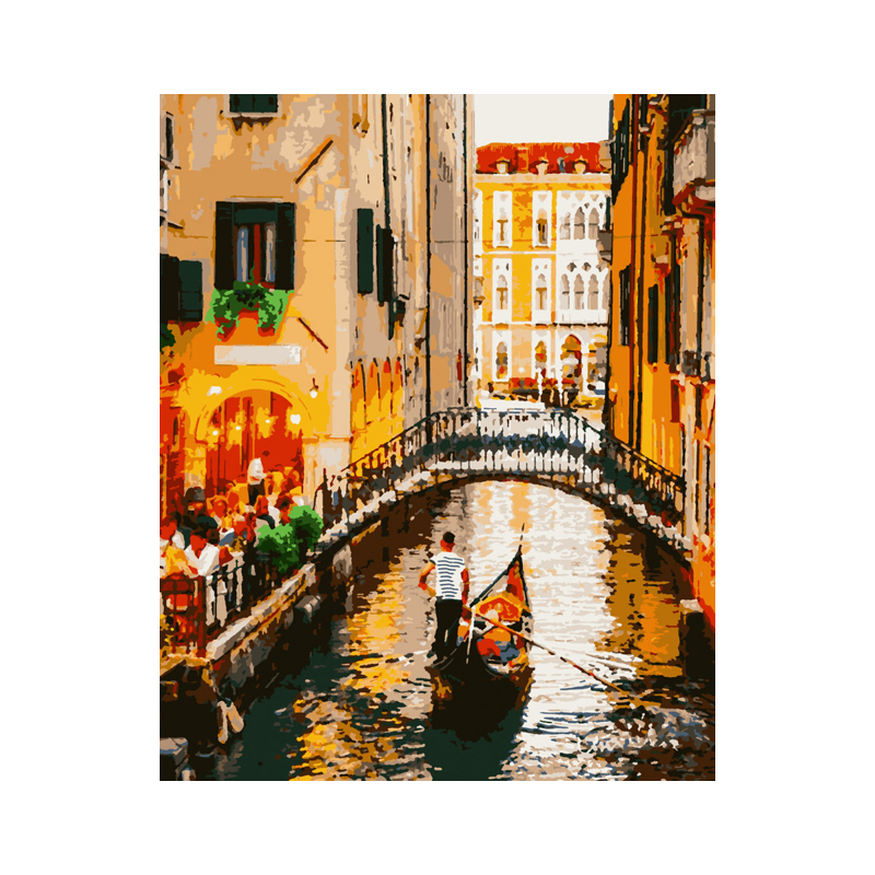 Картина за номерами 'Вечір у Венеції' 50*60 см large popup