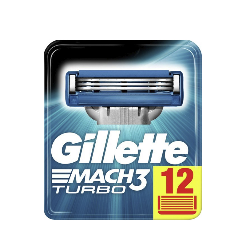 Картриджі для гоління чоловічі Gillette Mach3 Turbo, 12шт large popup