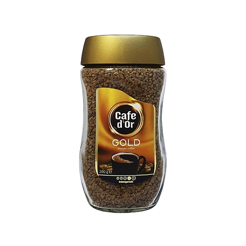 Кава розчинна сублімована в скляній банці Сafe Dor Gold, 200г large popup