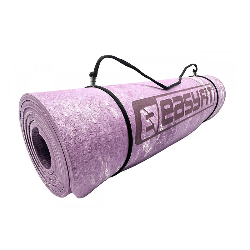 Килимок для йоги та фітнесу EasyFit PER Premium Mat 8 мм   Чохол фіолетовий large popup