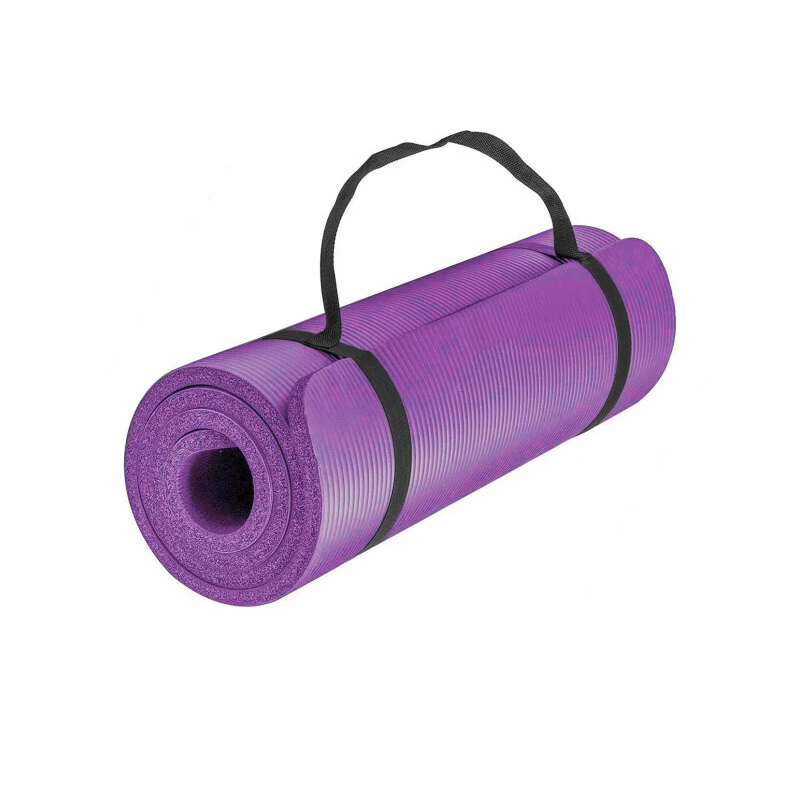 Килимок для фітнесу та йоги EasyFit NBR 180х60х1 см, фіолетовий (EF-1919-V)  large popup