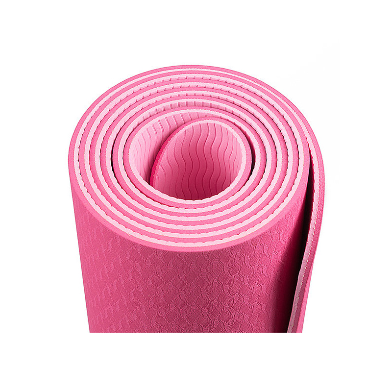 Килимок для йоги та фітнесу EasyFit TPE TC двошар.183х61х0,6 см, рожевий-св.-рожев.(EF-1924-P/P)  large popup