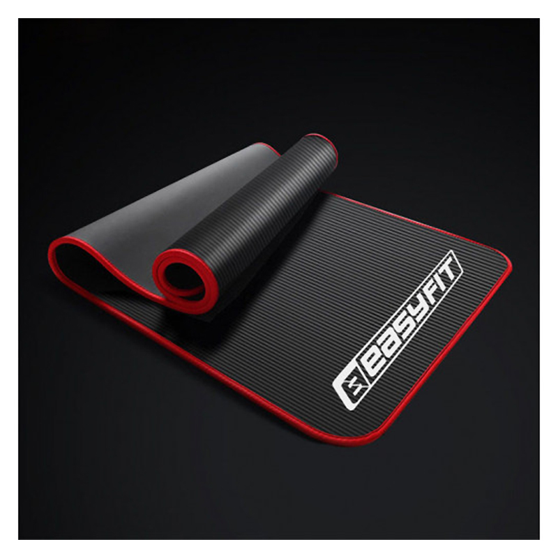 Килимок для йоги та фітнесу EasyFit Flex Pro Чорний з червоним кантом large popup