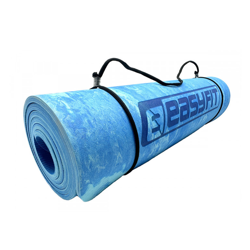 Килимок для йоги та фітнесу EasyFit PER Premium Mat 8 мм синій   Чохол large popup