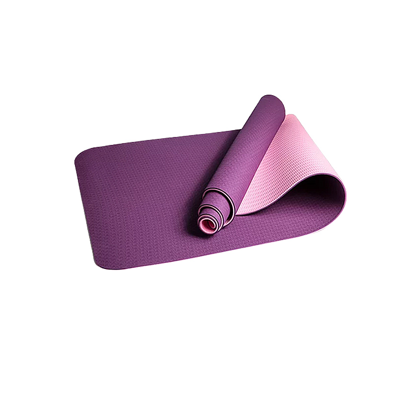 Килимок для йоги та фітнесу EasyFit TPE TC двошар.183х61х0,6 см, фіолетово-рожевий (EF-1924-V/P) large popup