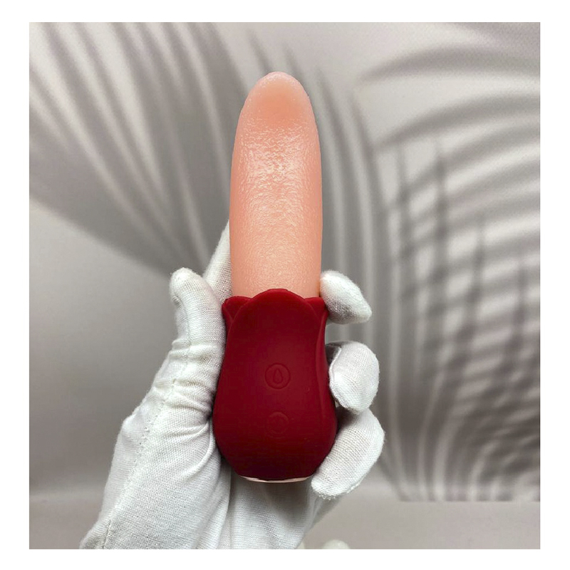 Кліторальний стимулятор язик вібратор для клітора Wo-sex B03. Червона троянда large popup