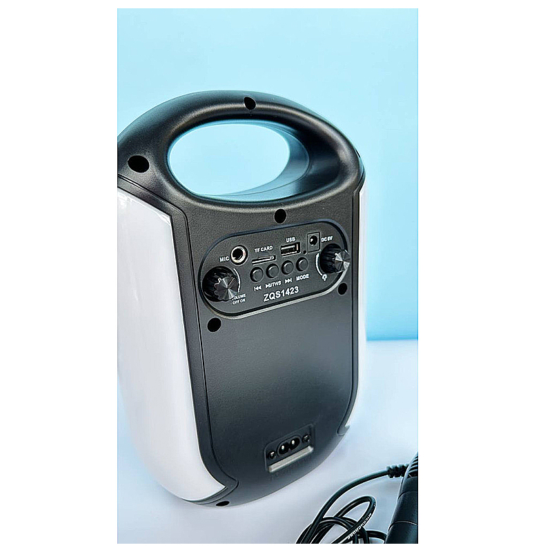 Колонка BTSPEAKER ZQS-1423 Bluetooth, з мікрофоном, чорна large popup