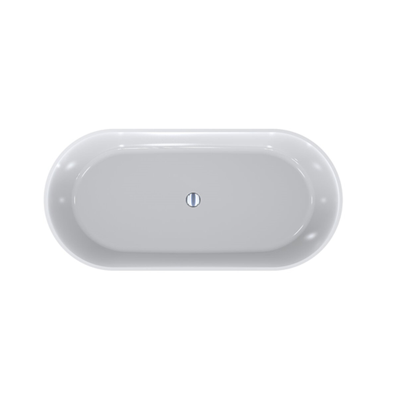 Комплект Miraggio Ванна Сифон, овальна, окремостояча, біла, Miramarble Matt (0000273) large popup