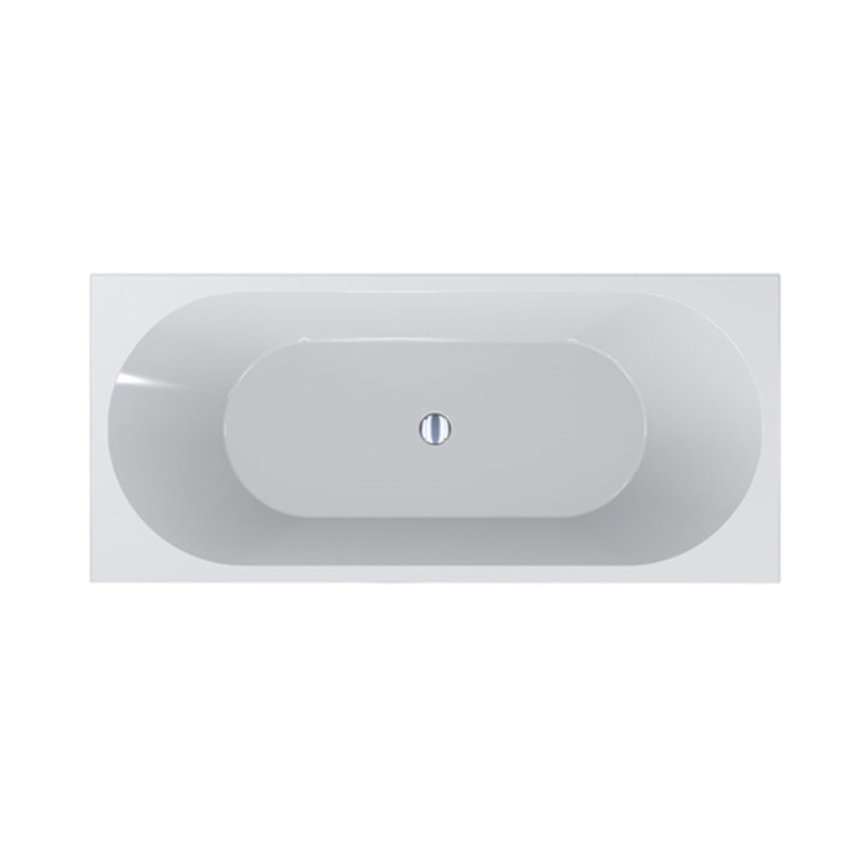 Комплект Miraggio Ванна Сифон, прямокутна, вбудована, біла, Miramarble (0000280) large popup