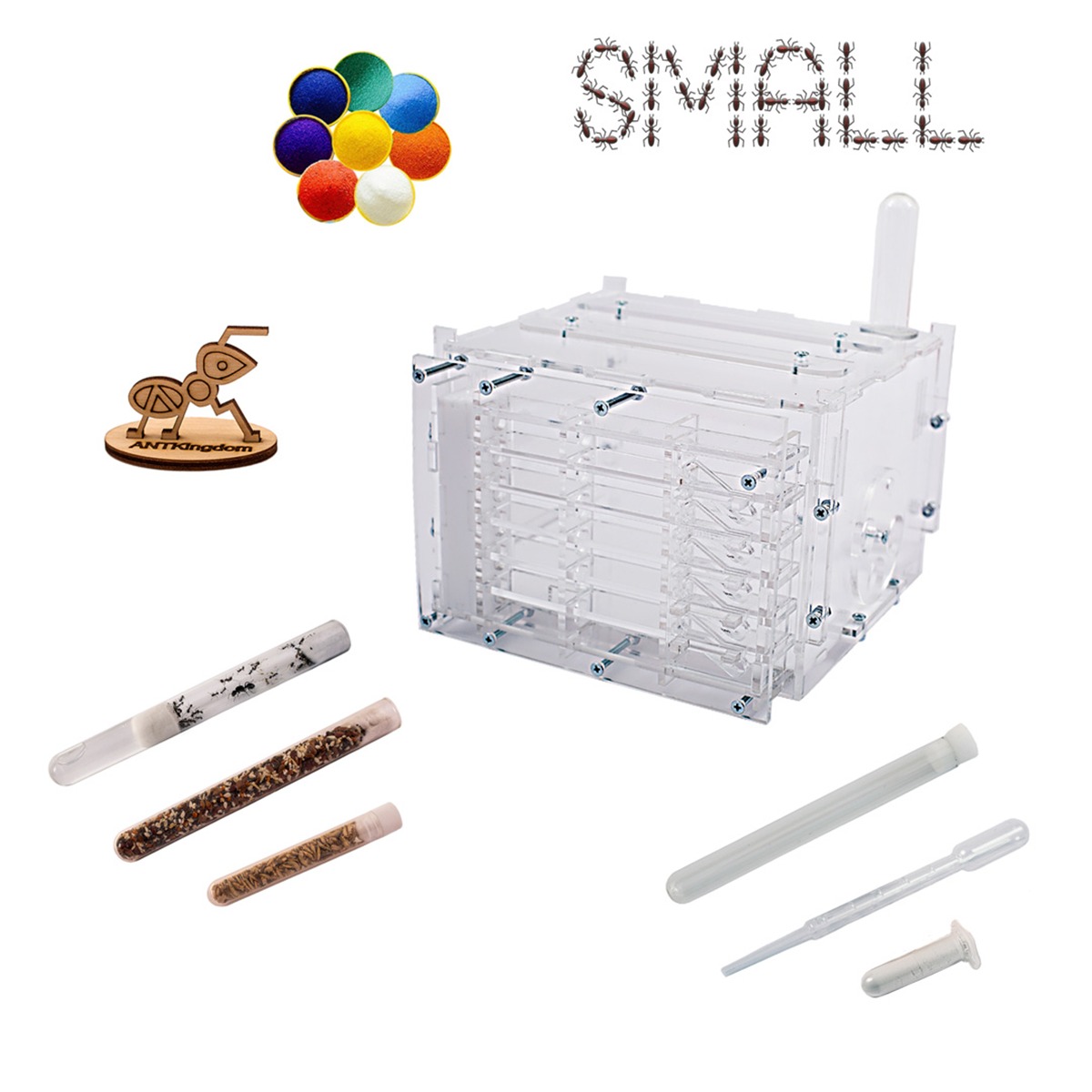 Комплект мурашиної ферми 'Small' 'Кристалл mini' 9 предметів (831028) МП large popup