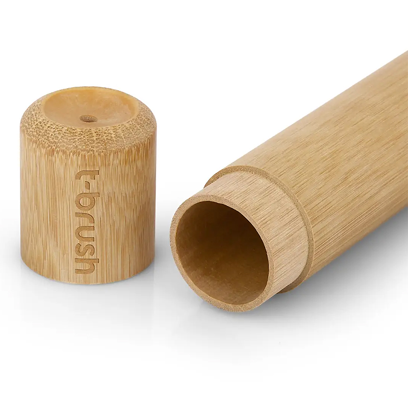 Контейнер бамбуковий для зберігання зубних щіток large popup