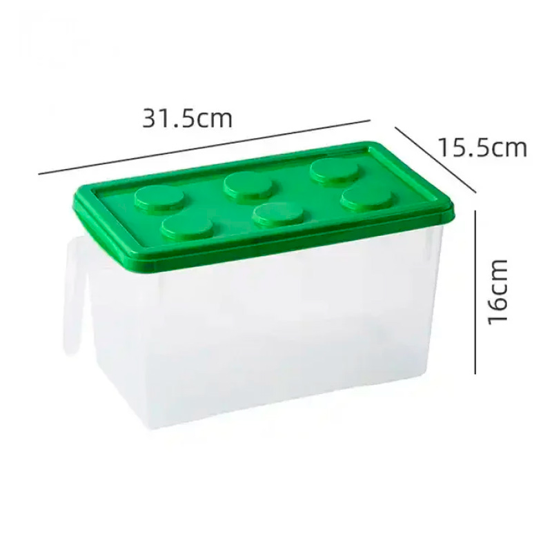 Контейнер (органайзер) для зберігання Лего 8.6 л Зелений large popup