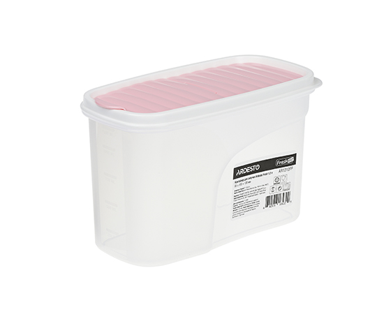 Контейнер для сыпучих Ardesto Fresh 1.2 л, розовый, пластик (AR1212PP) large popup