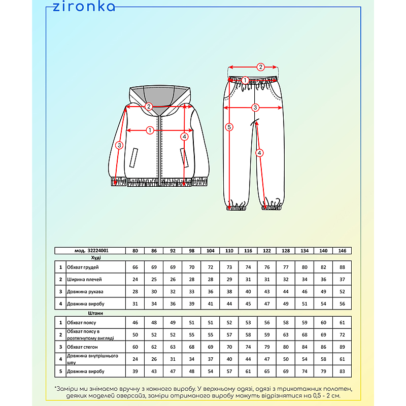 Костюм рожевий для дівчинки з принтом солодощі (арт. 3222400104) р. 104 large popup